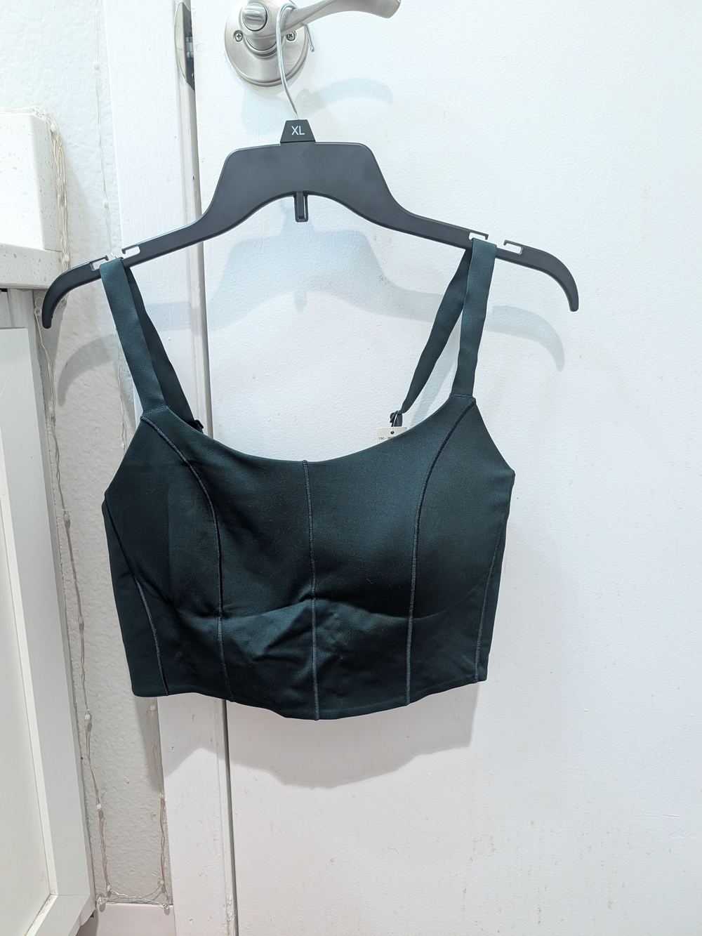 Offline By Aerie Real Me Forest Green Corset Style Sports Bra